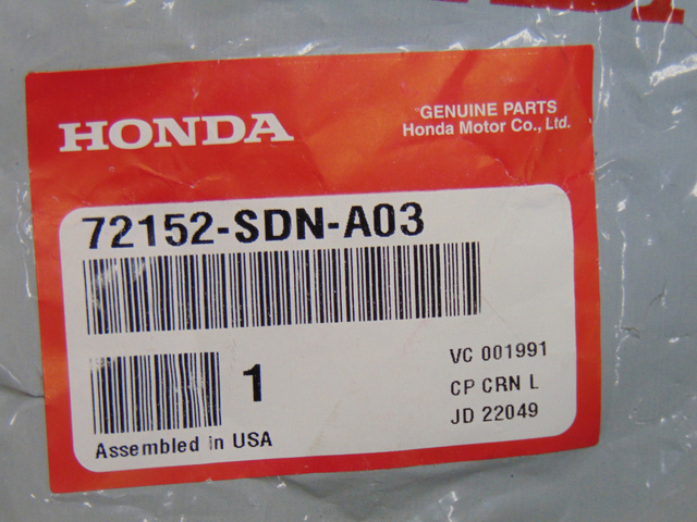 72152-SDN-A03 - 2003-2007 Honda Accord - Set Lock L Front Dr S