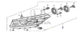 2008-2010 Honda Accord - Headlight Assembly R