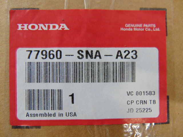 77960-SNA-A23 - 2006-2011 Honda Civic - SRS Unit (Trw) | Genuine