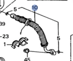 1988-1993 Honda Accord - Suction Hose