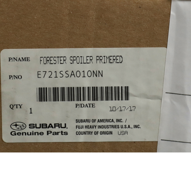 thumbnail image 2 of Genuine Subaru Rear Bumper Cover Guard - 2003-2008 Forester OEM Replacement E771SSA000 2 of 10