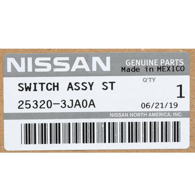 NEW OEM Nissan Brake Light Switch 25320-3JA0A Fits Altima, Rogue, Murano, Titan, Maxima (2013-2023)