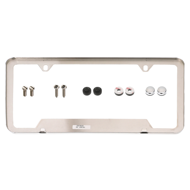 Buy Mazda New-Logo Chrome On Black License Plate Made In USA Genuine In - Foto 3