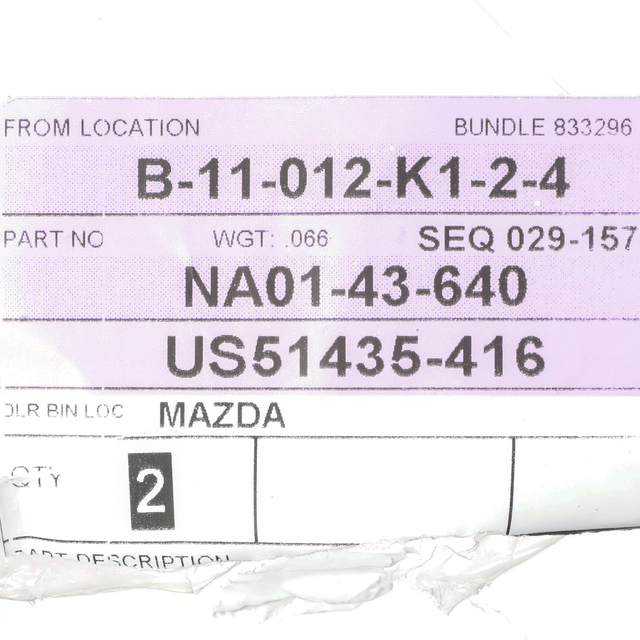 OEM NEW 9001 Mazda MX5 Miata Brake Booster Vacuum Hose W Check Valve