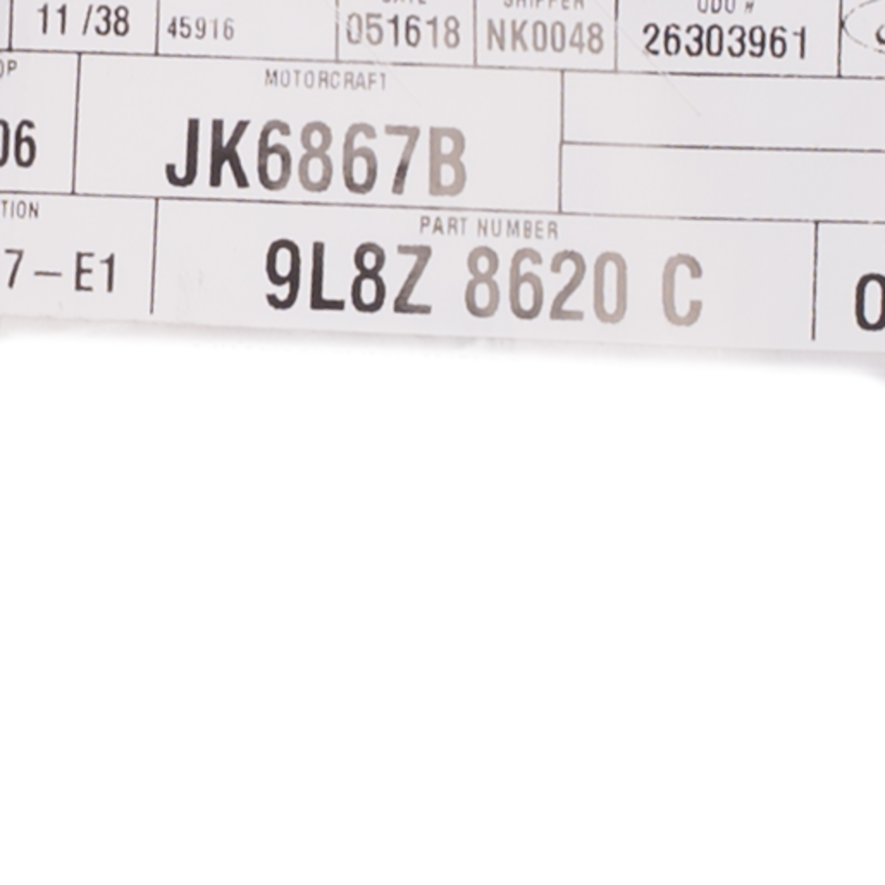 20092012 Ford OEM NEW 20092012 Ford Escape Mercury Mariner Serpentine