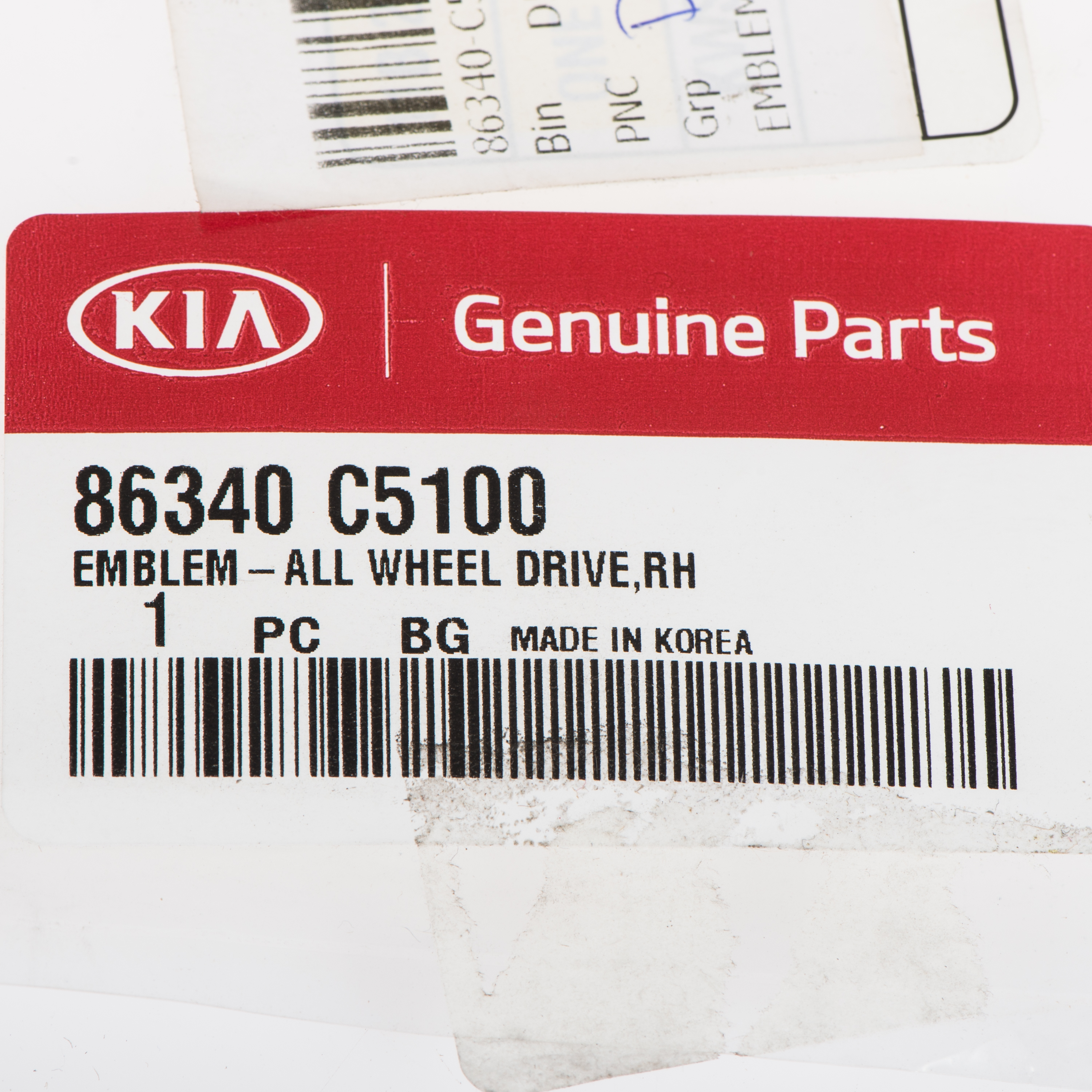 thumbnail image 2 of Genuine Kia Stinger AWD Emblem – Rear Trunk Nameplate Badge 86340 J5000 (2017-2018) 2 of 5