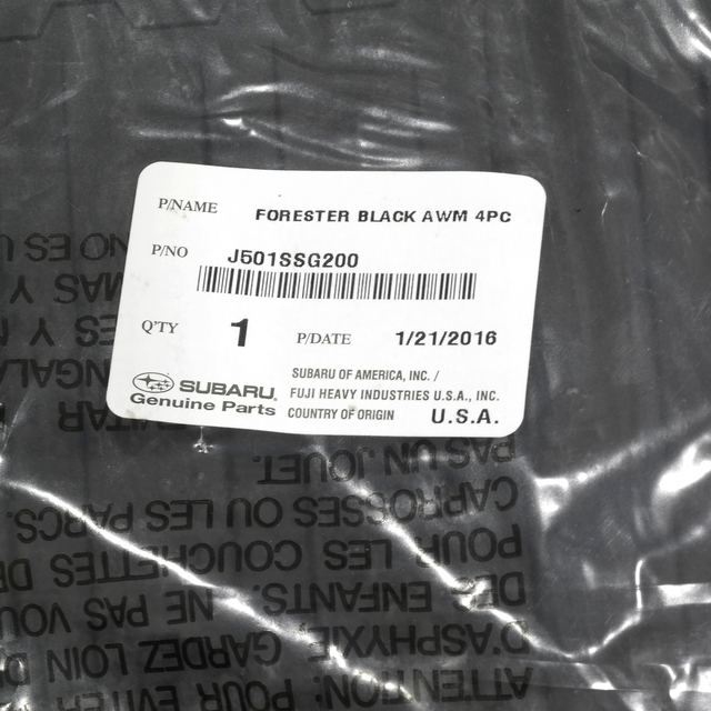 20142018 Subaru Forester 20142015 Subaru Forester All Weather Floor