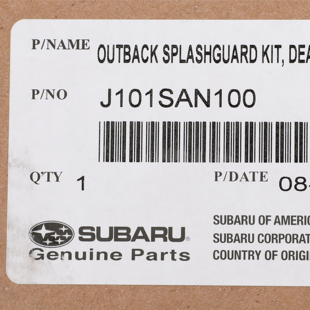 20202024 Subaru OEM NEW 20202021 Subaru Outback Legacy Splash Guards Set Of Four J101SAN100