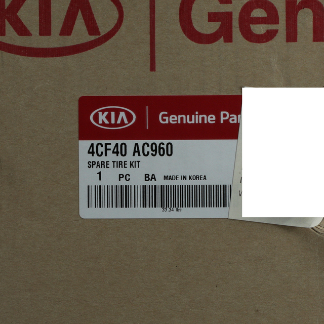 20122015 Kia Optima OEM NEW 1215 Kia Optima Spare Tire Hardware Kit