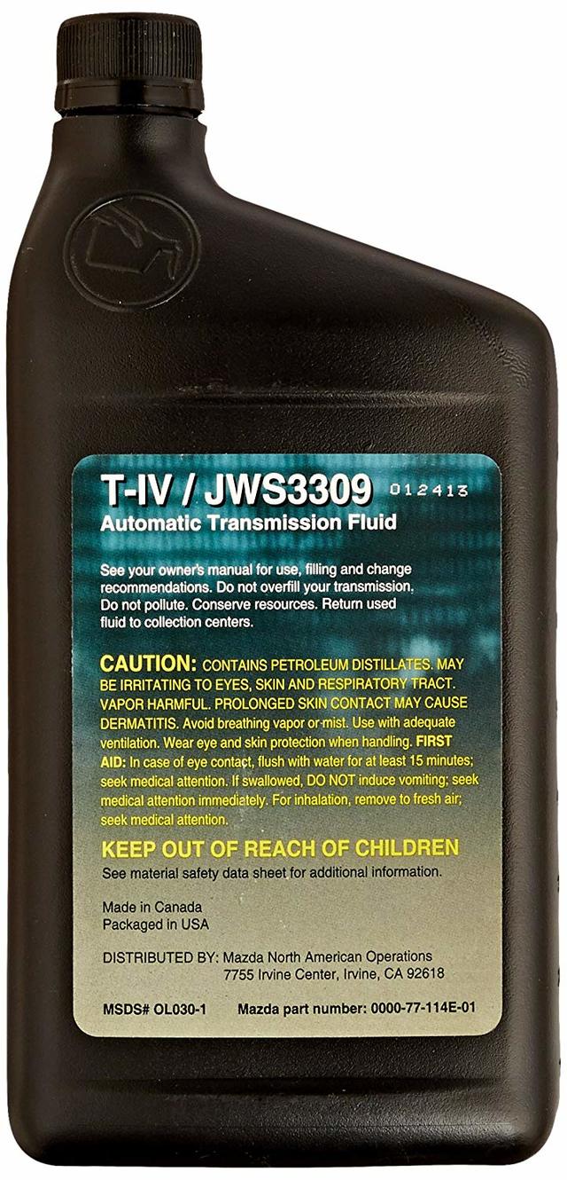OEM NEW 20002016 Mazda TIV/JWS3309 Automatic Transmission Fluid 0000