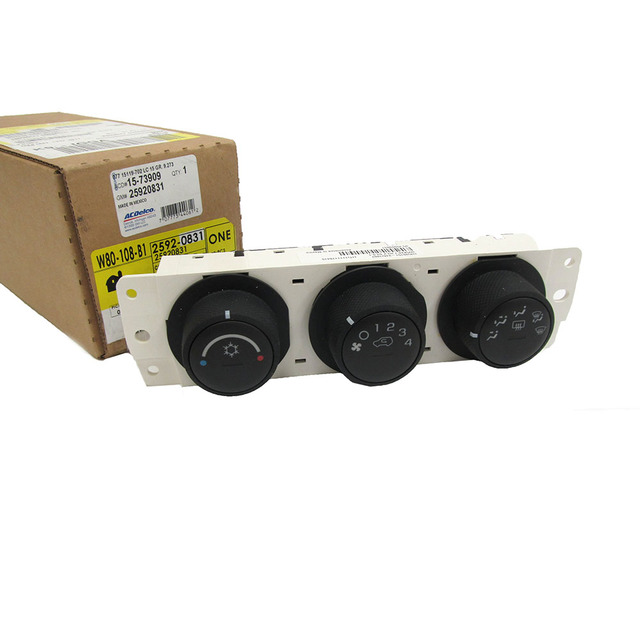 20062010 Hummer Heating and Air Conditioning Control Panel with Rear