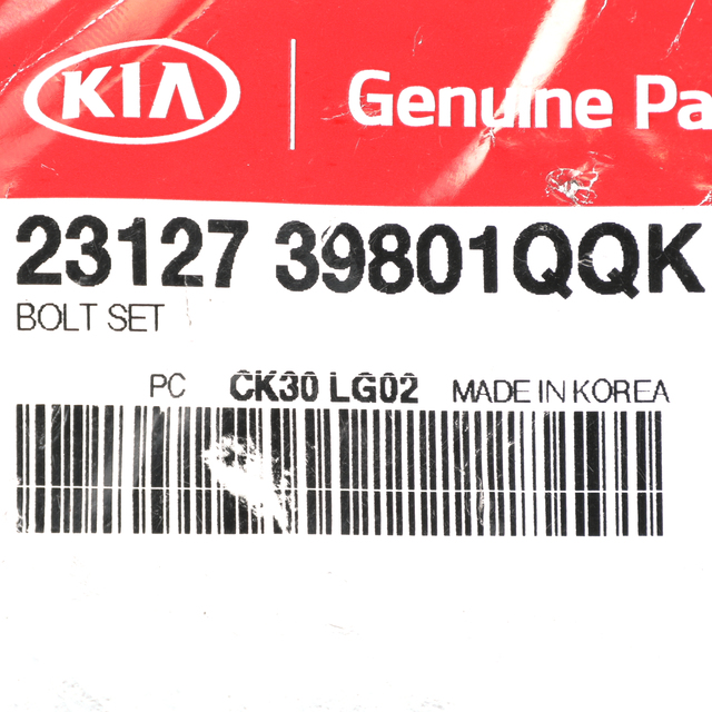 20032006 Kia Sorento OEM NEW 0306 Kia Sorento Sport Utility Crankshaft Pulley Bolt Set