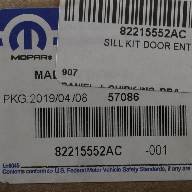 20202022 Jeep Gladiator OEM NEW 202021 Mopar Jeep Gladiator Door Sill Gurads Stainless Steel