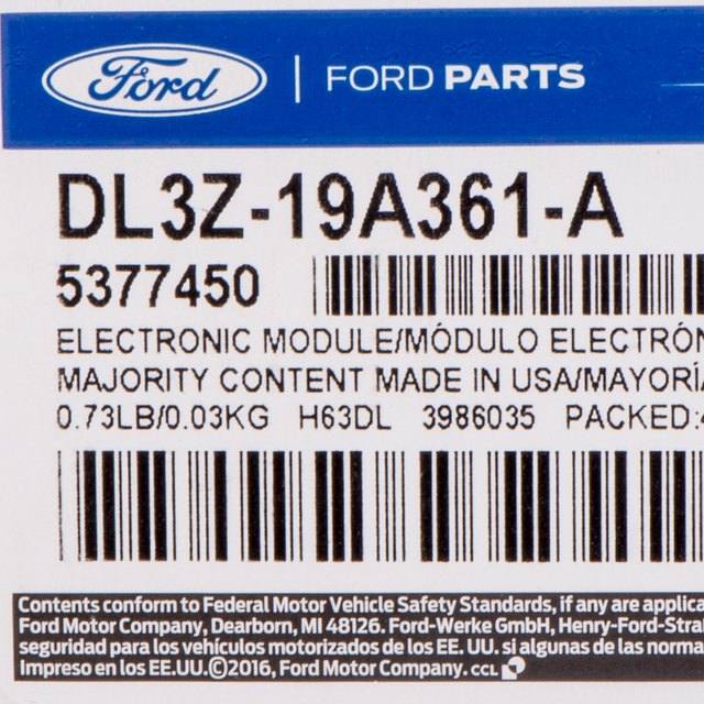 20142017 Ford Vehicle Security System Ford Perimeter Plus DL3Z