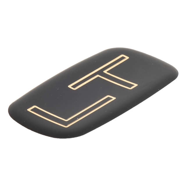 Pair Of Gold/Black LT Emblem Badge Decals For Pillar/Roof - Fits 1992-2007 GM Trucks - OE Style 15036136
