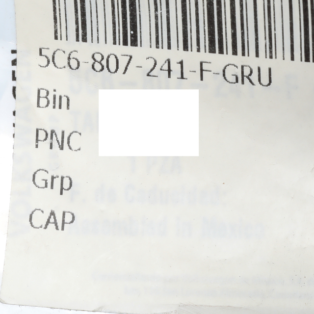 Genuine OEM VW 5C6-807-184 Passenger Front Bumper Side Retainer 2011