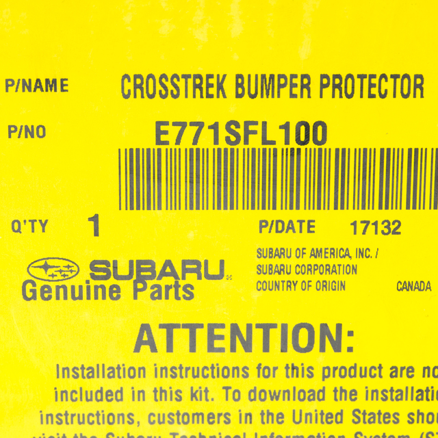 20182023 Subaru Crosstrek OEM NEW 20182020 Subaru Crosstrek Bumper Cover Rear E771SFL100