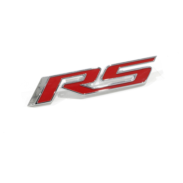 OEM NEW 1021 Camaro Front Bumper Grille RS Emblem Nameplate Red Chrome