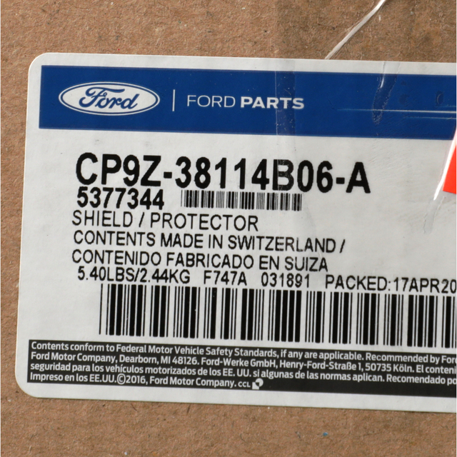 20122017 Ford Focus Heat Shield CP9Z38114B06A QuirkParts