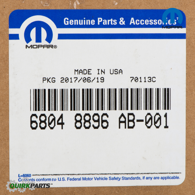 20092012 Mopar A/C Expansion Valve Kit 68048896AB QuirkParts