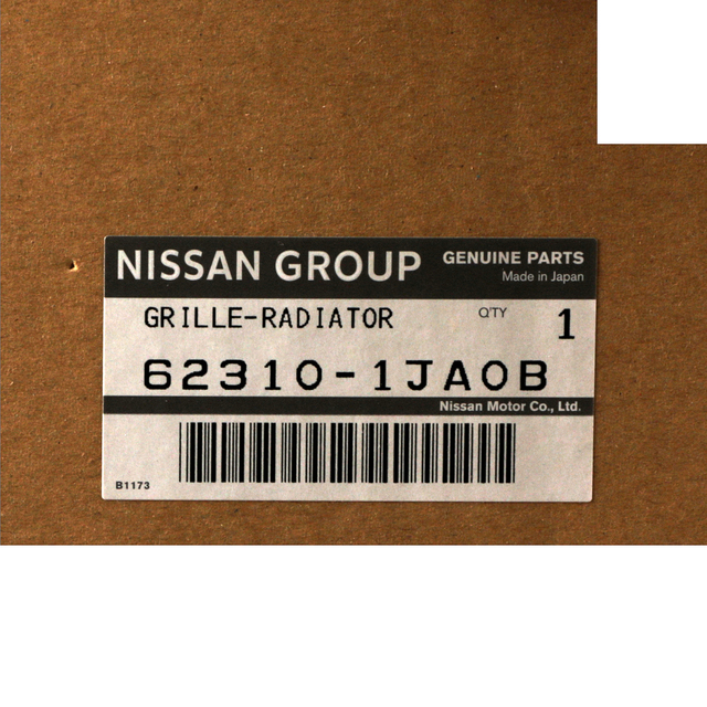 20112017 Nissan Quest Grille Assembly 623101JA0B QuirkParts