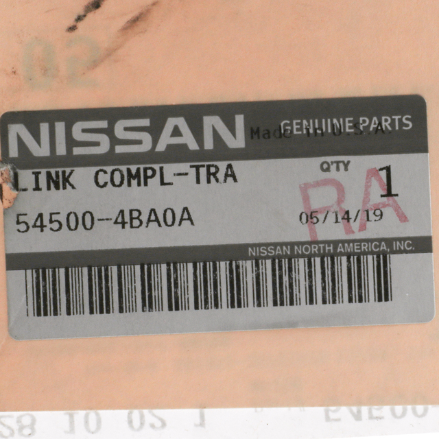 OEM Nissan Rogue Lower Control Arm Set (LH & RH) – 2014-2020 – 54500-4BA0A / 54501-4BA0A – Steel
