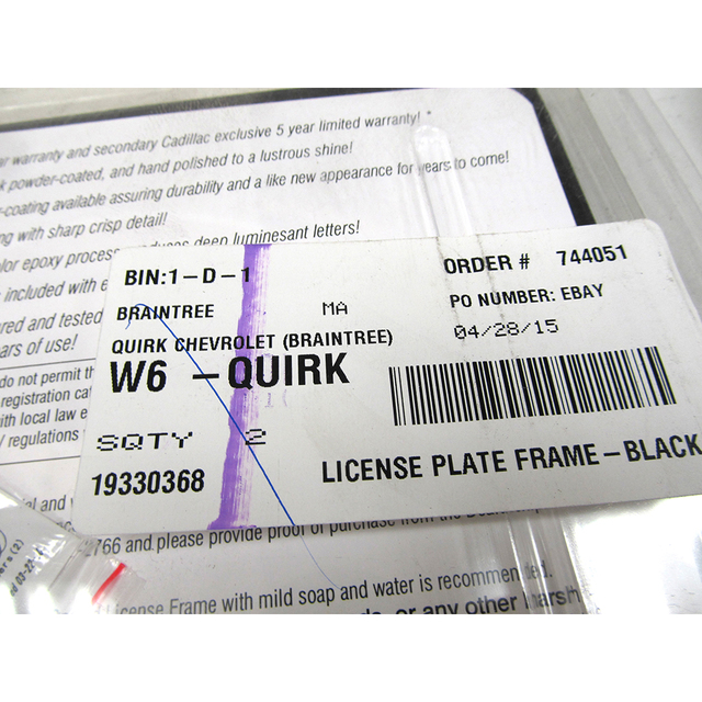 20142021 Cadillac OEM NEW 201421 GM Cadillac XT5 CT4 License Plate