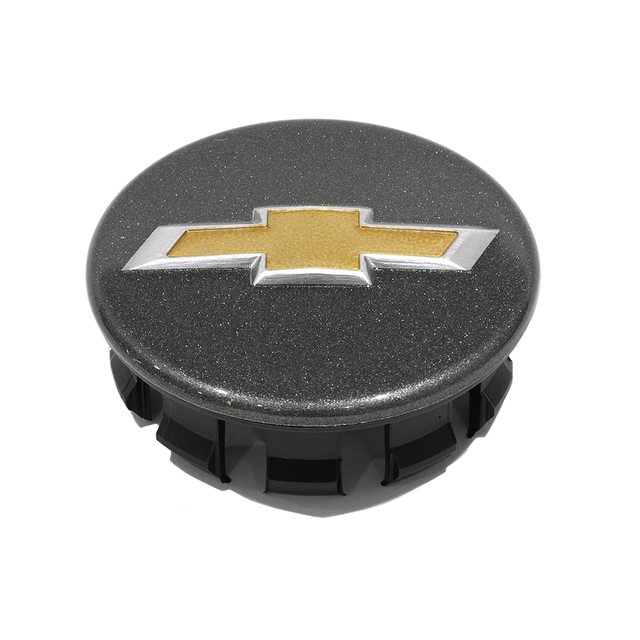 OEM GM Chevrolet Wheel Center Cap - Gray With Gold Bowtie (2013-2019 Sonic/Spark) 95459391