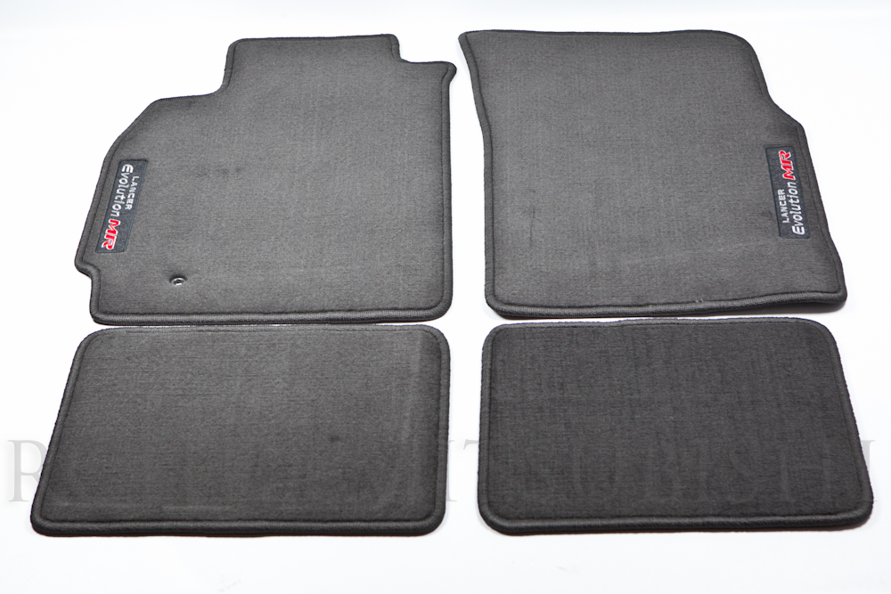 Genuine Mitsubishi Evolution EVO MR Black Carpet Floor Mats MZ313291