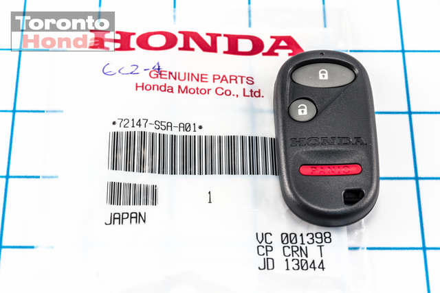 72147-S5A-A01 - Keyless Entry Transmitter 2001-2005 Honda
