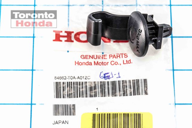 イクオス 84662-T0A-A01ZC - Lower Quarter Trim Hook 2012-2016 Honda CR-V