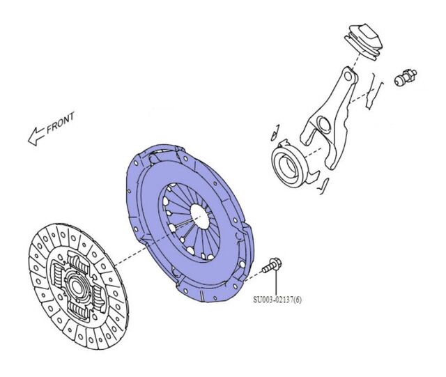 Genuine Toyota Clutch Pressure Plate 2013-2016 Scion FR-S 2017