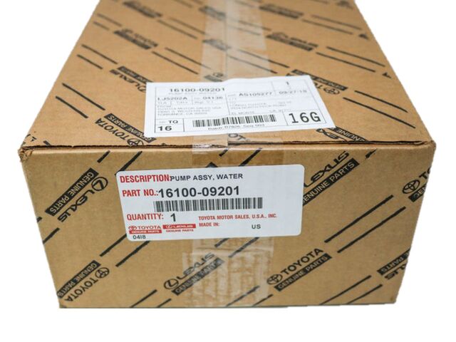 Genuine Toyota 2UZFE 4.7L V8 Water Pump 16100-09201