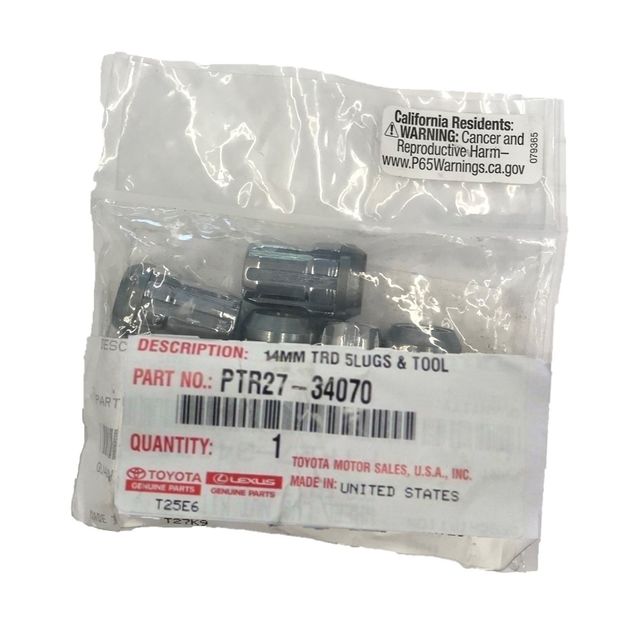 Genuine Toyota TRD Spline Lug Nuts & Socket PTR2734070 Frontier Toyota