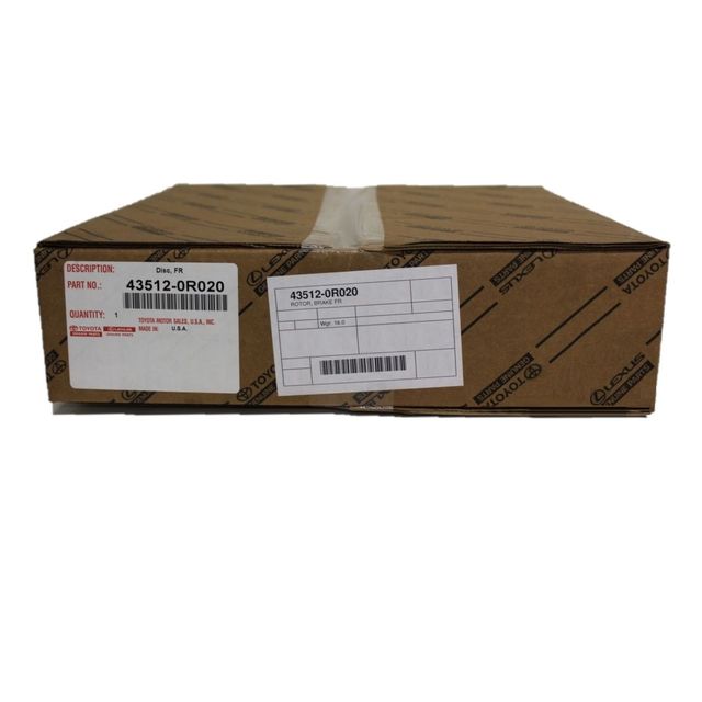 Genuine Toyota Rav4 iM tC Front Brake Rotor 43512-0R020