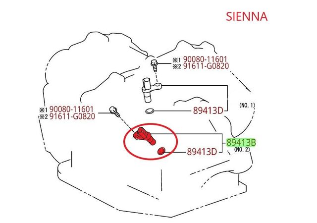 Genuine Toyota Transmission Speed Sensor 89413-08020 | Frontier Toyota
