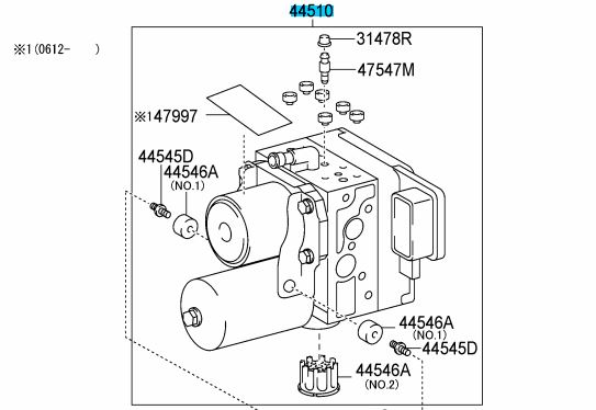 Genuine Toyota Hybrid Highlander ABS Actuator 44050-48191 | Frontier Toyota
