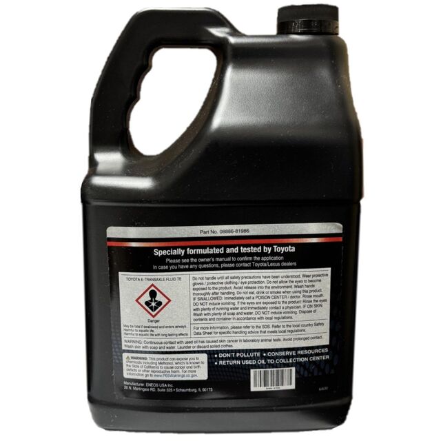 Toyota Genuine e-Transaxle Fluid | 4 Liters 08886-81986 | Frontier