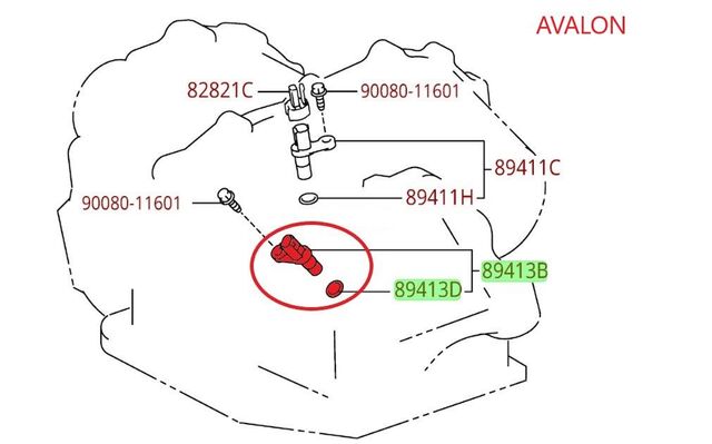 Genuine Toyota Transmission Speed Sensor 89413-08020 | Frontier Toyota