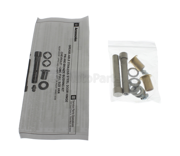 Rear Door Hinge Pin Kit with Upper and Lower Pins, Bushings, Washers