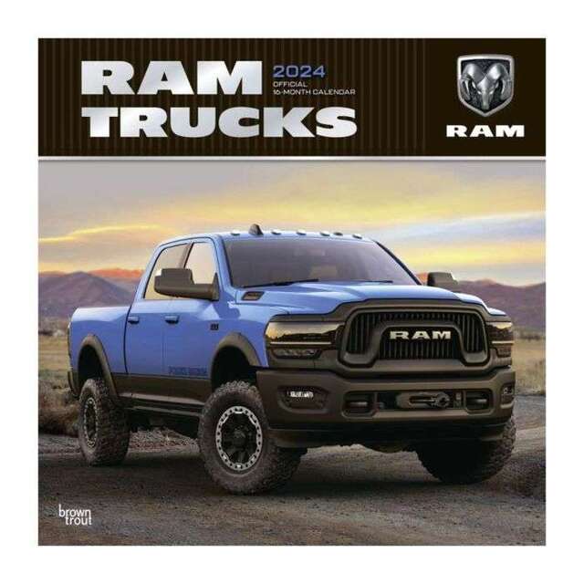 Trucks 2024 Official 16Month Wall Calendar 1310230066BK1NS Mopar