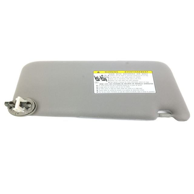 thumbnail image 2 of OEM 2007-2011 Toyota Camry Left Side Sun Visor – Gray, No Sunroof, No Light – 74320-33E80-B0 2 of 4