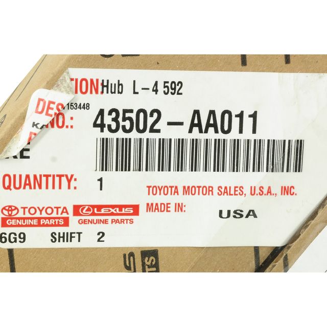 4350228090 Wheel Hub (Left, Right, Front) OEM Parts To You