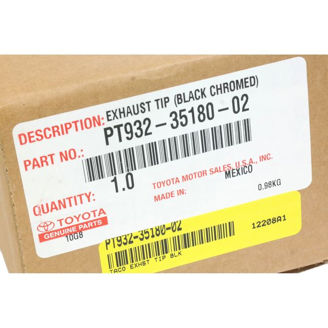 PT9323518002 OEM NEW Exhaust Tip Black Chrome 20182019 2018