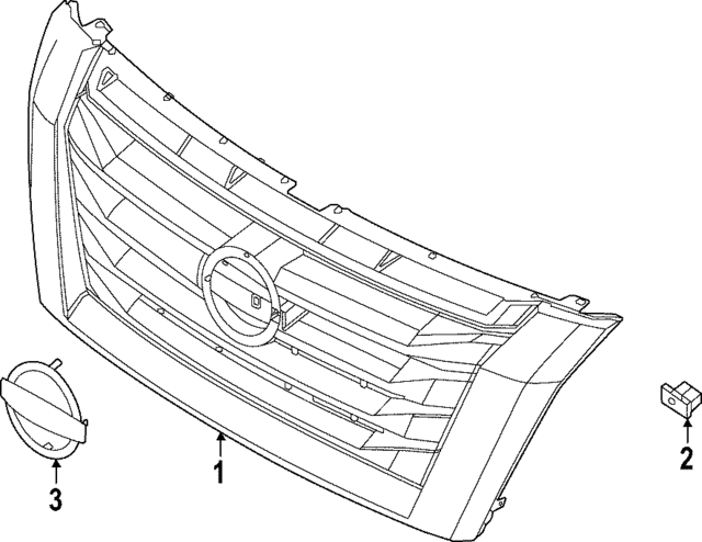 thumbnail image 2 of KARPAL Front Grille Assembly For 2022-2024 Nissan Pathfinder - OEM Replacement 623106TA0A 2 of 4