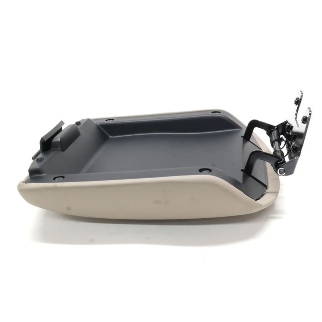 OXILAM Leather Center Console & Door Armrest Cover Set For 2009-2015 Honda Pilot - Gray