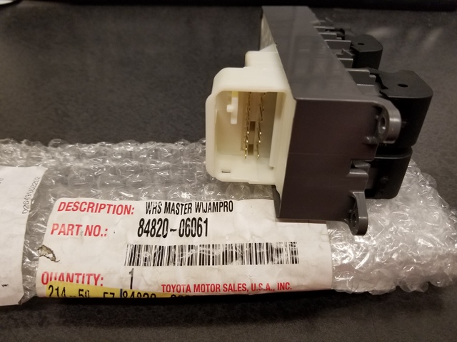 2007-2019 Toyota Window Switch 84820-06061 | Toyota Parts Express
