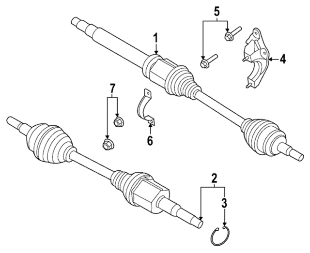 SZ6Z3B436E-FORD - Motorcraft™ Cv Axle Assembly 2022-2024 Ford
