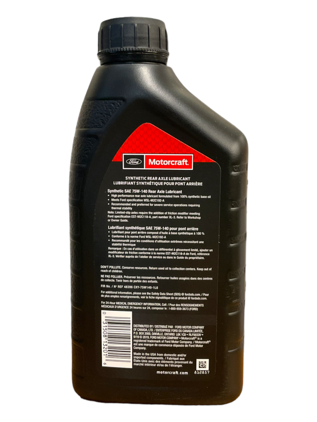 CXY-75W140-1L6 - SAE 75W-140 Synthetic Rear Axle Lubricant | The