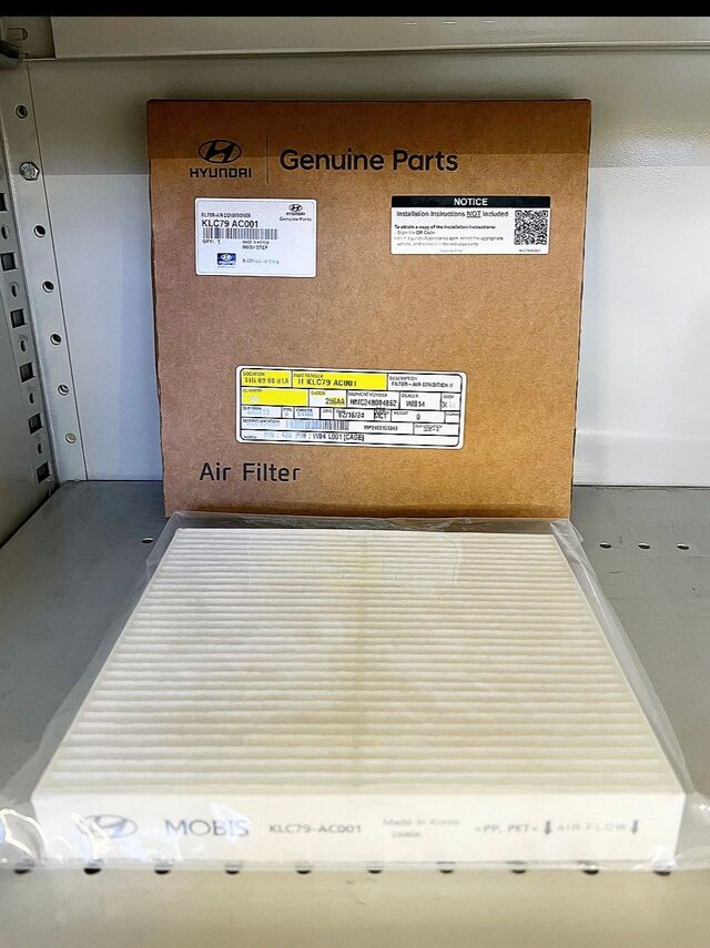 KLC79-AC001 - Cabin Air Filter 2020-2025 Hyundai | Hyundai OEM Part